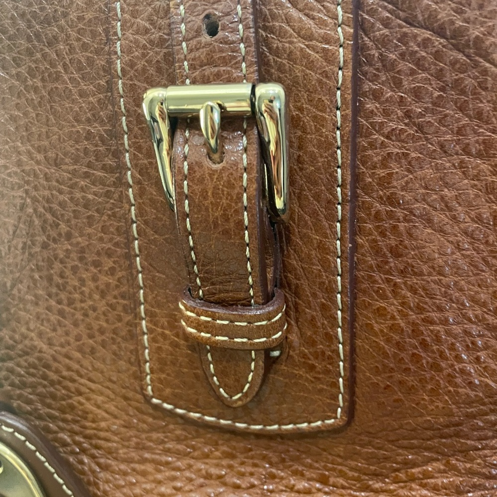 Dooney & Bourke Large Brown Leather Tote - Picture 4 of 13